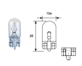 17197 - LAMP. 24V 5W S/C